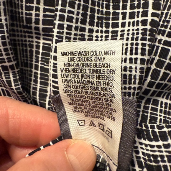 Covington Petite pull on pants in navy & white side pockets EUC Women’s size XL - Picture 9 of 9